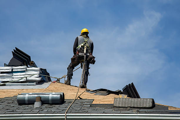 Professional Roofing technician working in Mendota, MN